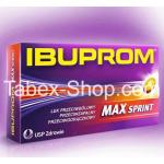 IBUPROM MAX Sprint - Schmerzstillendes, entzündungshemmendes und fiebersenkendes Arzneimittel, Kapseln, 40 Stück